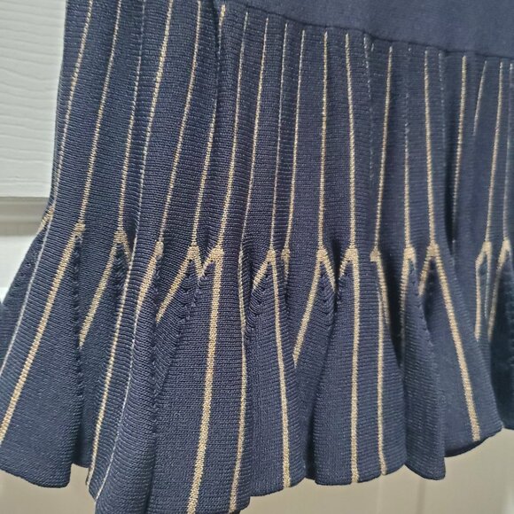 French Connection Beth Ruffle Hem Knitted Dress | Size 4 - Picture 2 of 7